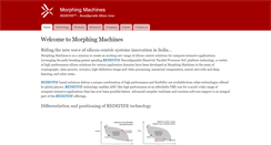 Desktop Screenshot of morphingmachines.com