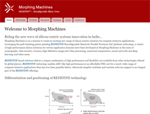 Tablet Screenshot of morphingmachines.com